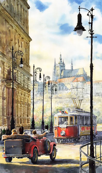 город - дома, улица, город, машина - оригинал