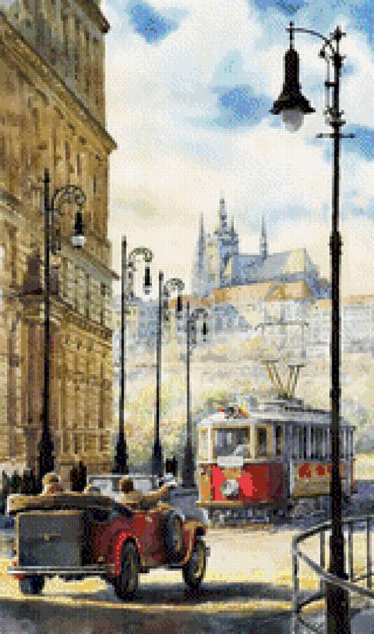 Город - трамвай, город, улица - предпросмотр