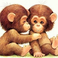 две обезьянки