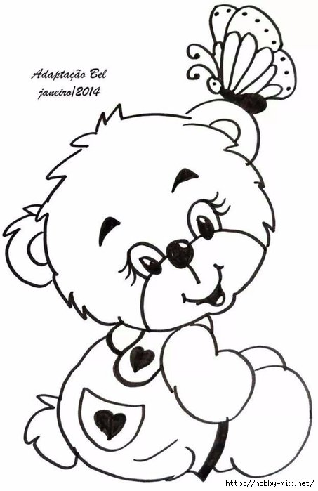 мишка и бабочка - оригинал