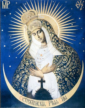 Икона "Остробрамская Богородица" - икона - оригинал