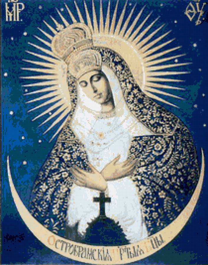 Икона "Остробрамская Богородица" - икона - предпросмотр