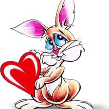 Схема вышивки «зайчик»