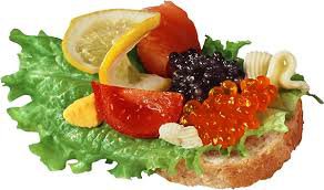 Бутерброд с икрой - еда., бутерброд, икра - оригинал