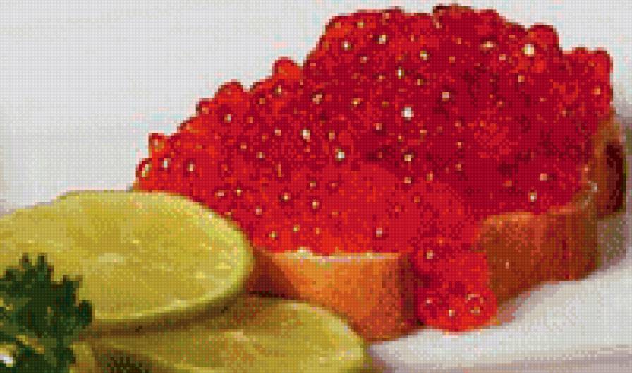 Бутерброд с икрой 3 - бутерброд, икра, еда. - предпросмотр