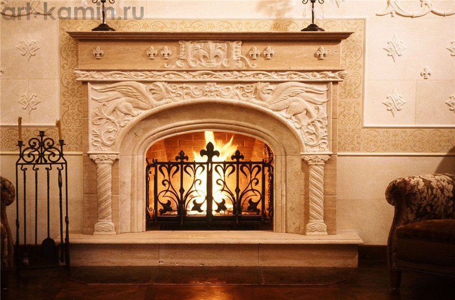 камин - очаг, камин - оригинал