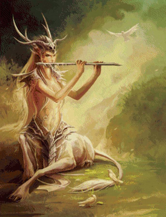 Кентавр - музыка, вышивка, фентези, кентавр - предпросмотр