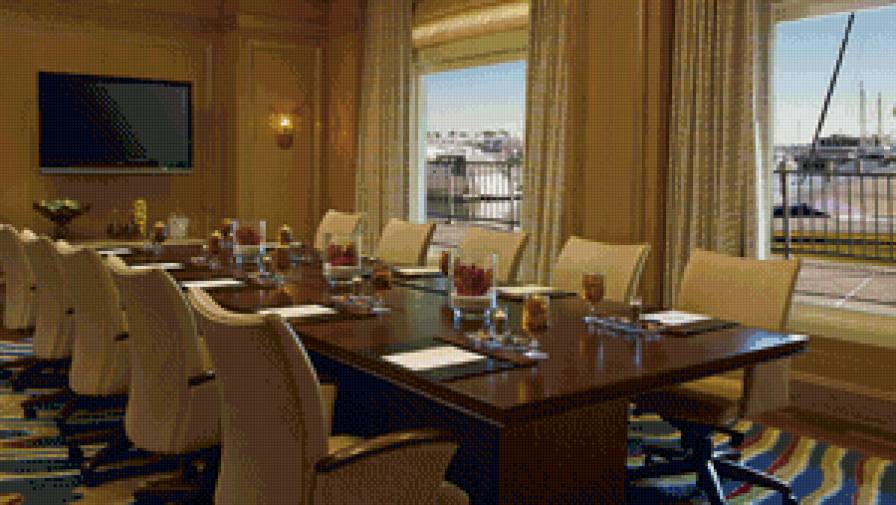 стол переговоров - комната, интерьер - предпросмотр