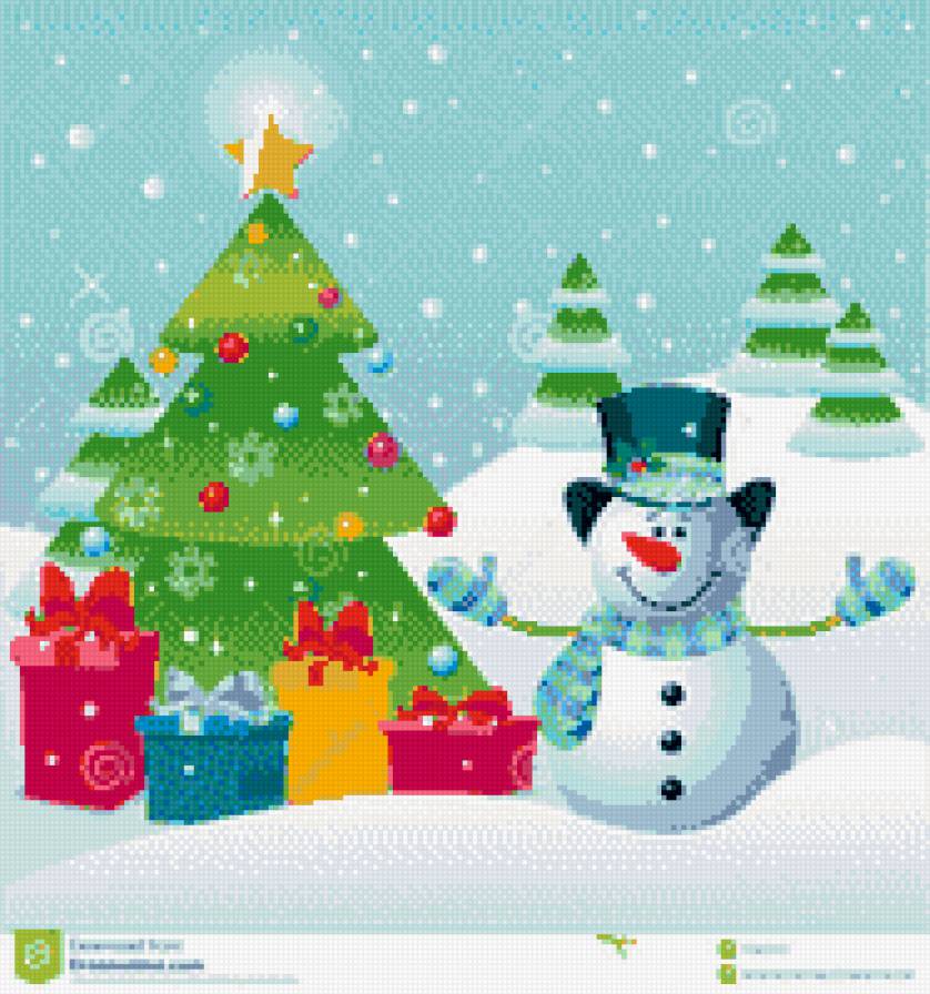 снеговик - предпросмотр