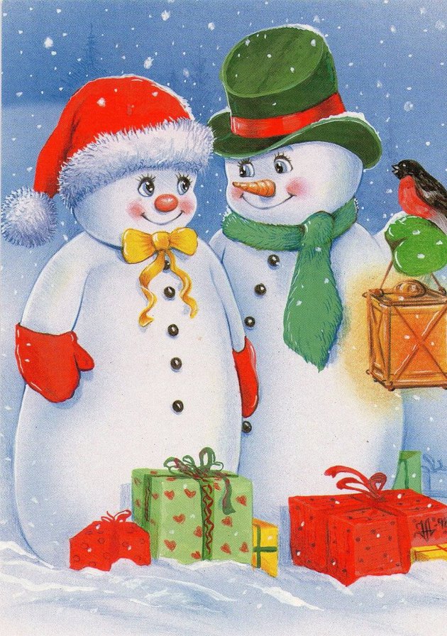 снеговики - оригинал