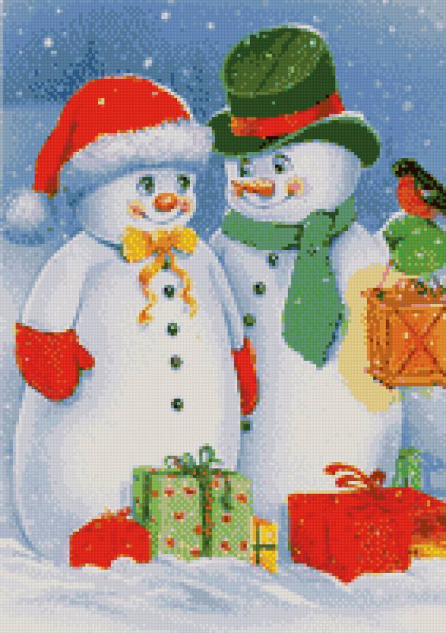 снеговики - предпросмотр