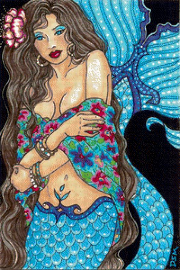 цыганочка - девушка, русалочка, фентези, сказка, мифология, миф, русалки - предпросмотр