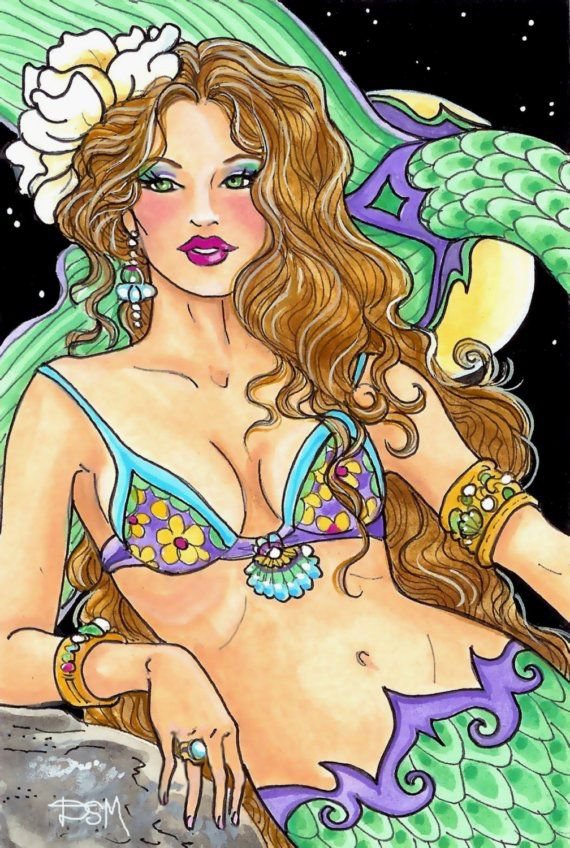 русалка - русалки, мифология, фентези, девушка, сказка, русалочка, миф - оригинал