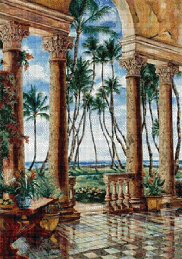 античный дворик - предпросмотр