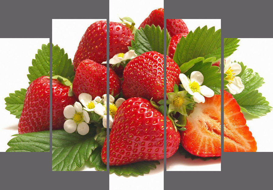 панно "Клубника" - клубника, ягоды, панно - оригинал