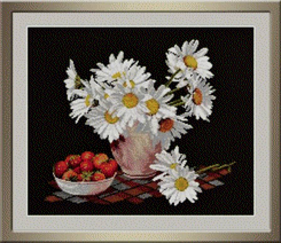 цветы - ромашки - предпросмотр