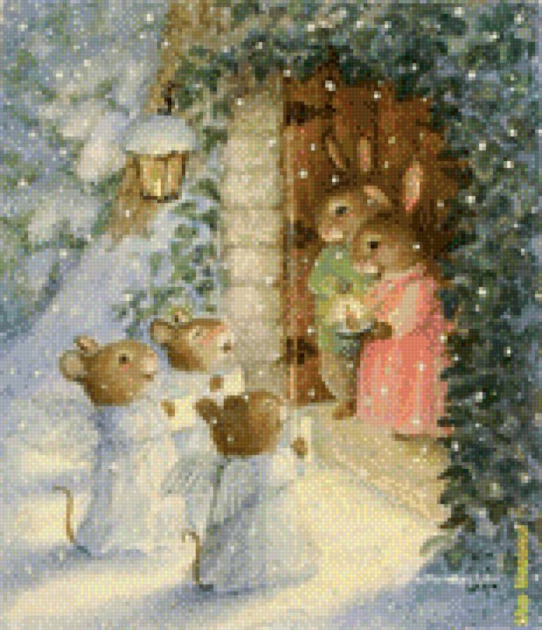 №1056492 - детские, рождество, зайки - предпросмотр