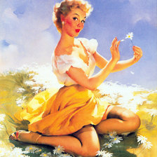 Схема вышивки «девушка»