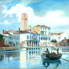 Схема вышивки «Набережная»