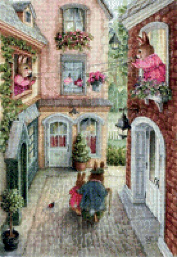 №1057406 - город, детские, зайчики - предпросмотр