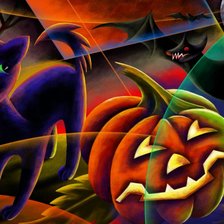 Схема вышивки «Хэллоуин»