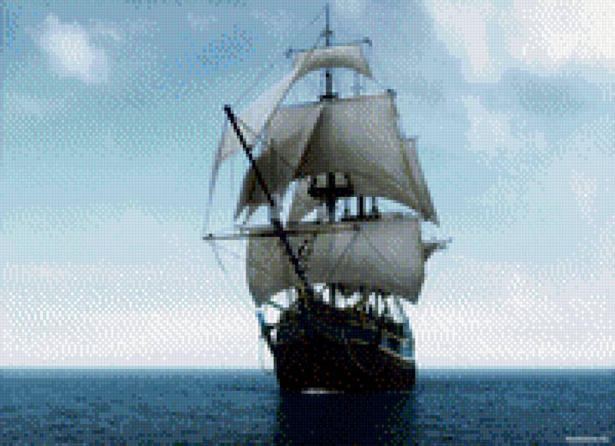 парусник - парусник, море - предпросмотр