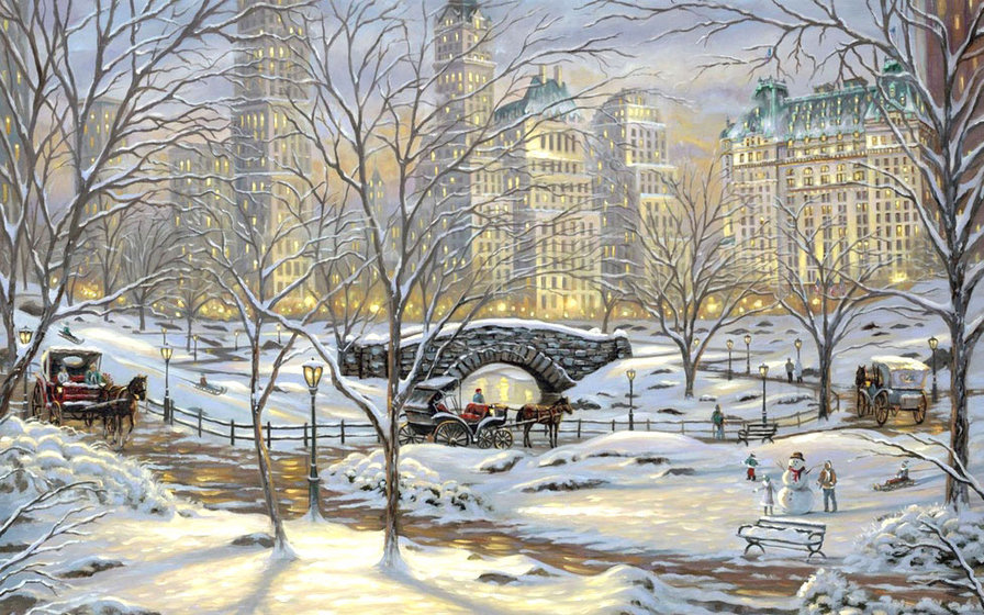 город - люди, живопись, город, картина, городской пейзаж, улица - оригинал