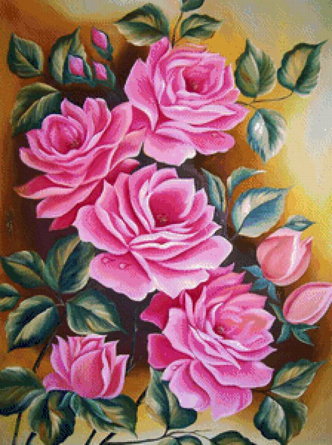 Розы - букет, цветы, роза, цветок - предпросмотр