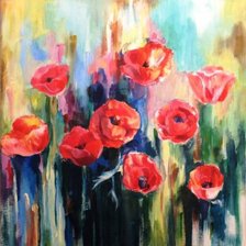 Схема вышивки «Радость маков»