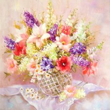 Схема вышивки «Утренний букет»