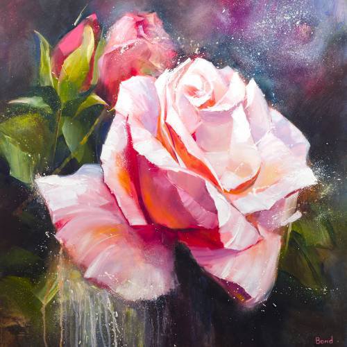 Роза в моем сердце - живопись, искусство, картина, цветы - оригинал