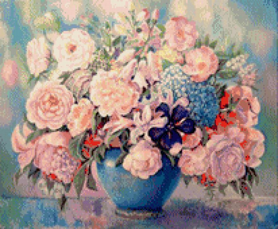 Нежность - искусство, живопись, картина, цветы - предпросмотр