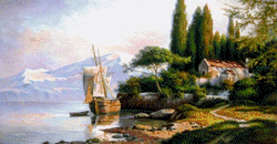 Море - красота, парусник, вода, море - предпросмотр