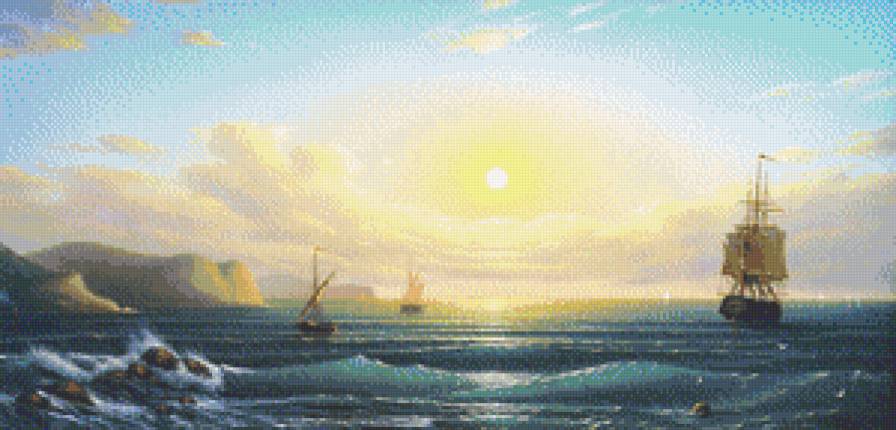 Море - море, парусник, красота, вода - предпросмотр