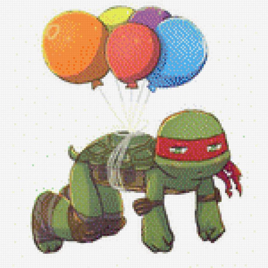 Раф на шариках - полет, малыш, раф, шарики - предпросмотр