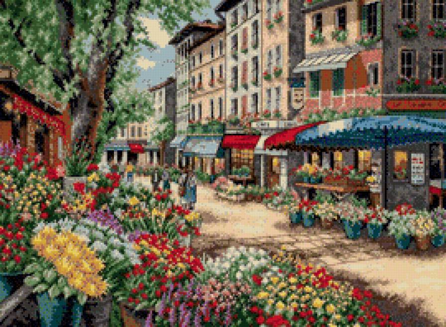 Рынок в париже - париж, города - предпросмотр