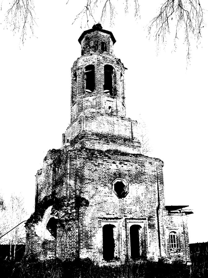 Церковь в деревне Верх-Усолка - оригинал