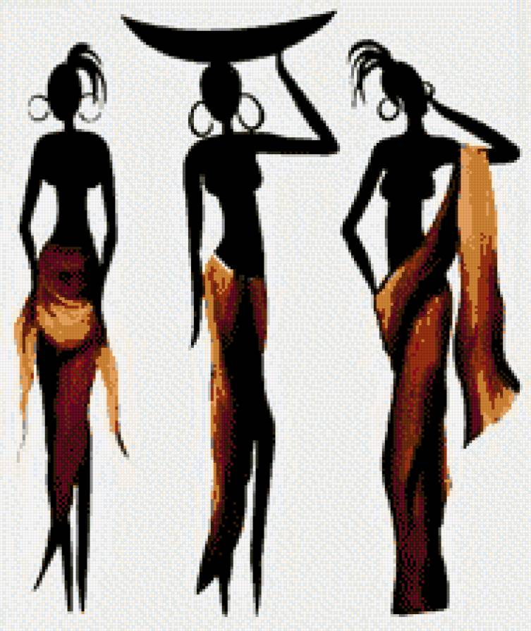 Three African Lady - предпросмотр