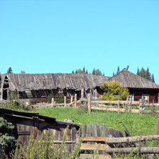 Схема вышивки «Старый дом»