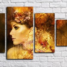 Схема вышивки «девушка»