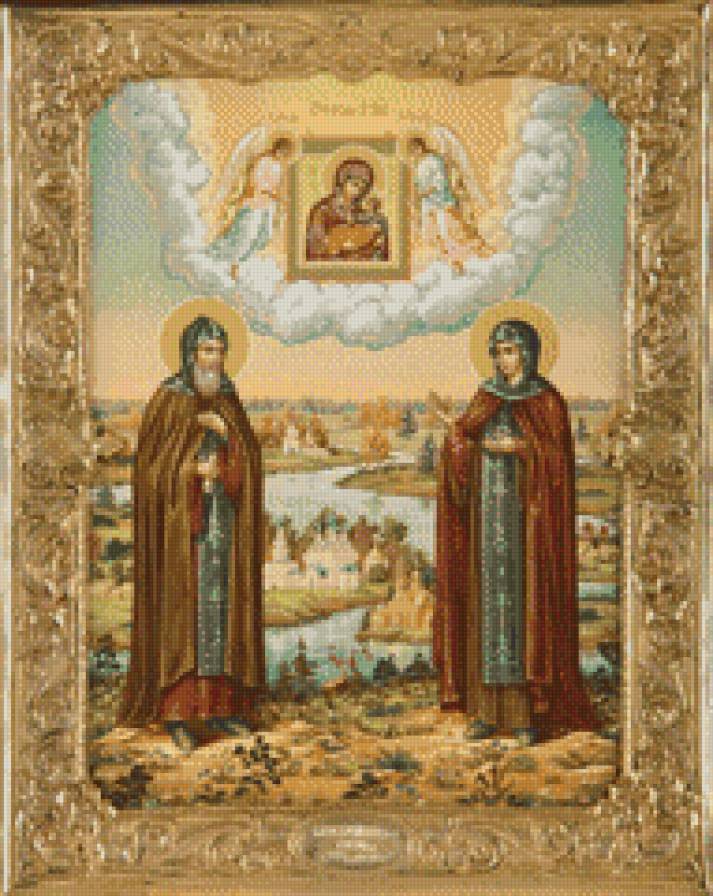 Петр и Феврония - икона - предпросмотр