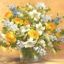 Схема вышивки «Цветы»