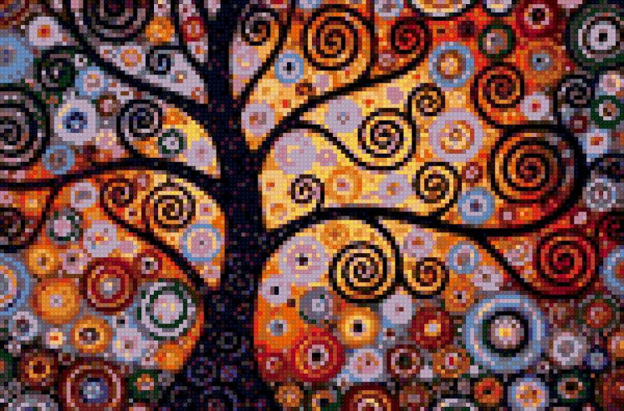 Дерево счастья - дерево, абстракция - предпросмотр