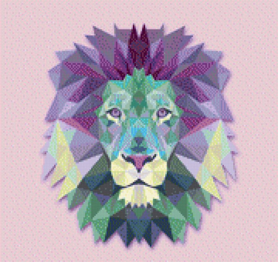 Лев - геометрия, лев - предпросмотр