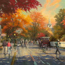 осенний городок