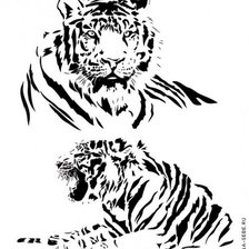 Оригинал схемы вышивки «тигр» (№1065277)