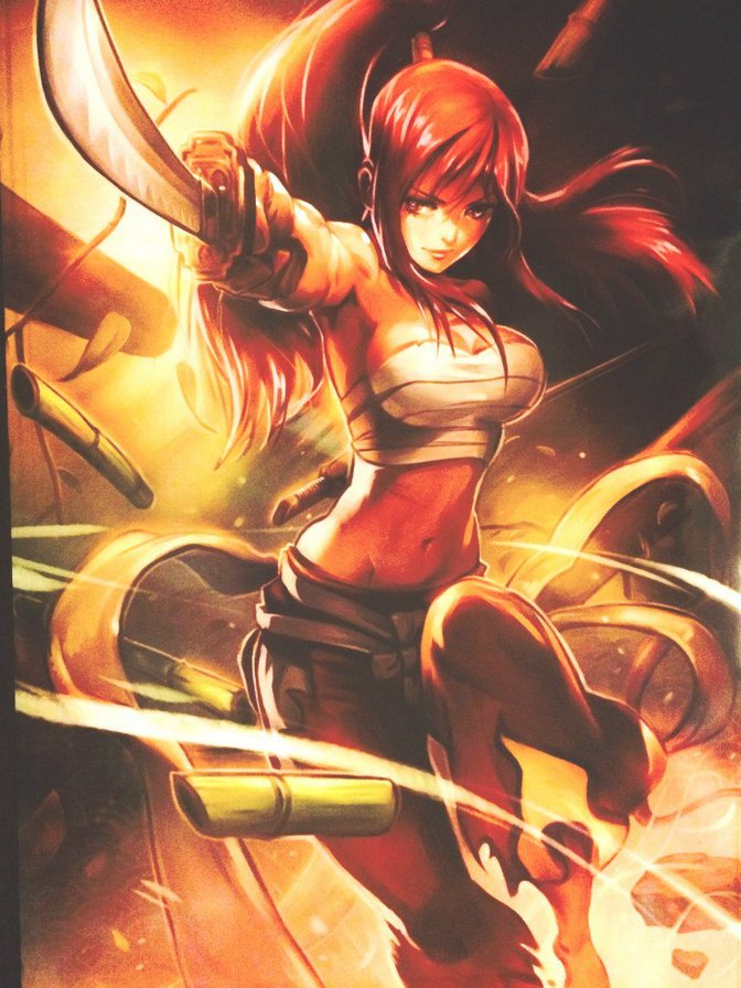 Эльза - фейри тейл, аниме, хвост феи - оригинал