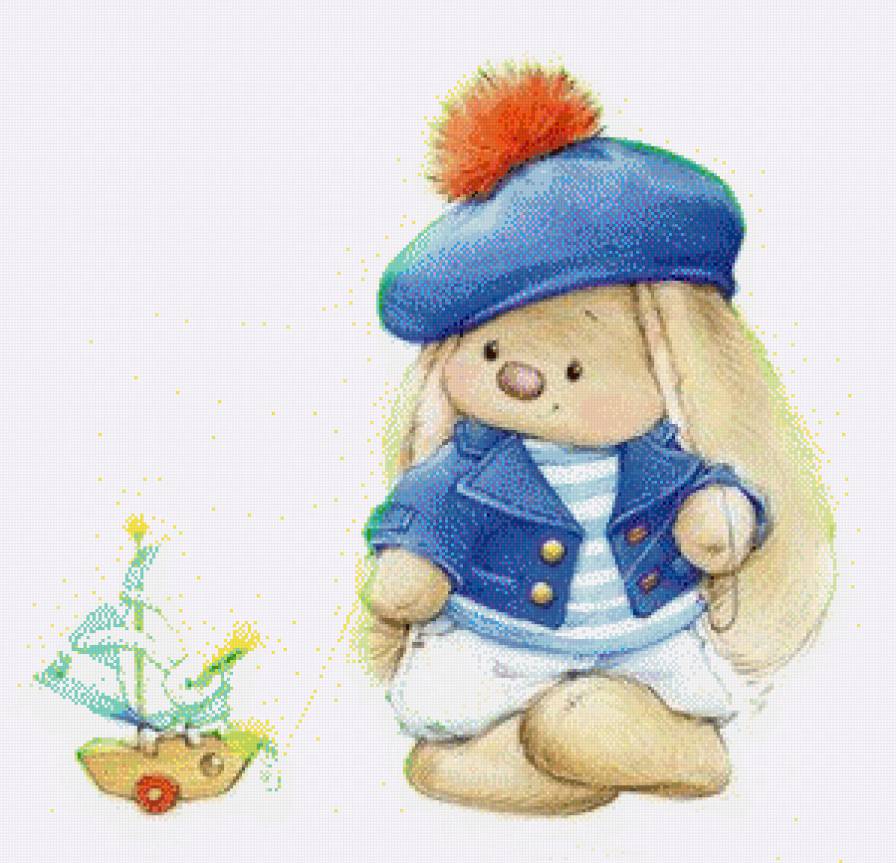 зайка Ми с корабликом - ми, зайка - предпросмотр