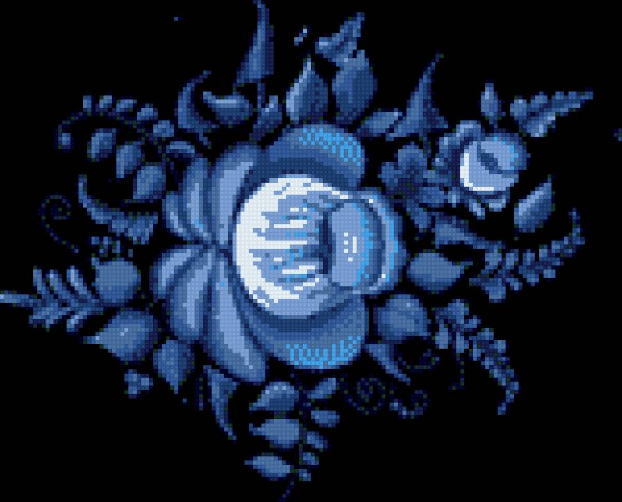 Гжель - узор - предпросмотр