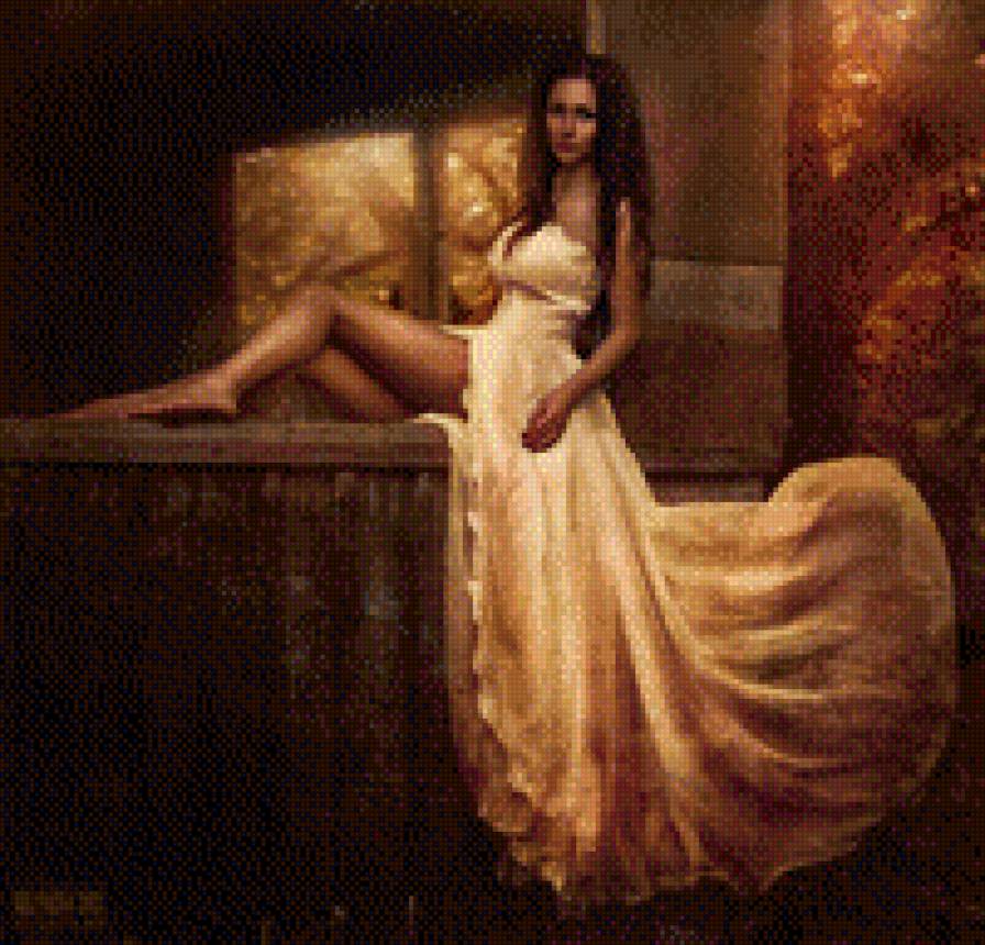 Девушка - девушка, красиво, платье - предпросмотр